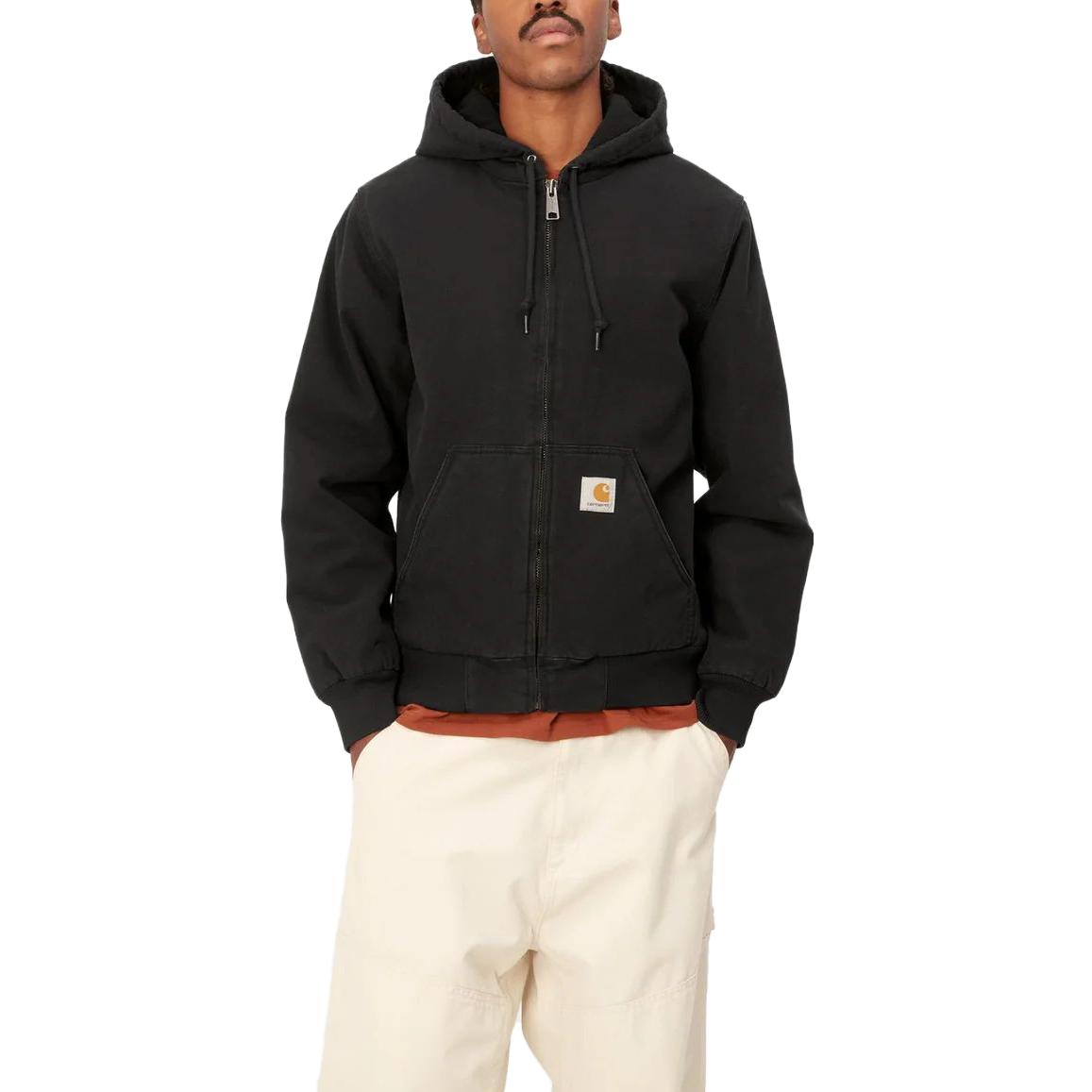 Details for Carhartt WIP Chaqueta Sudadera Negra con Cremallera y Manga Larga. I023083-89-60