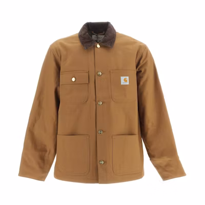 Carhartt WIP Solid Brown Single-Breasted Long-Sleeve Jacket I015261-00-S01