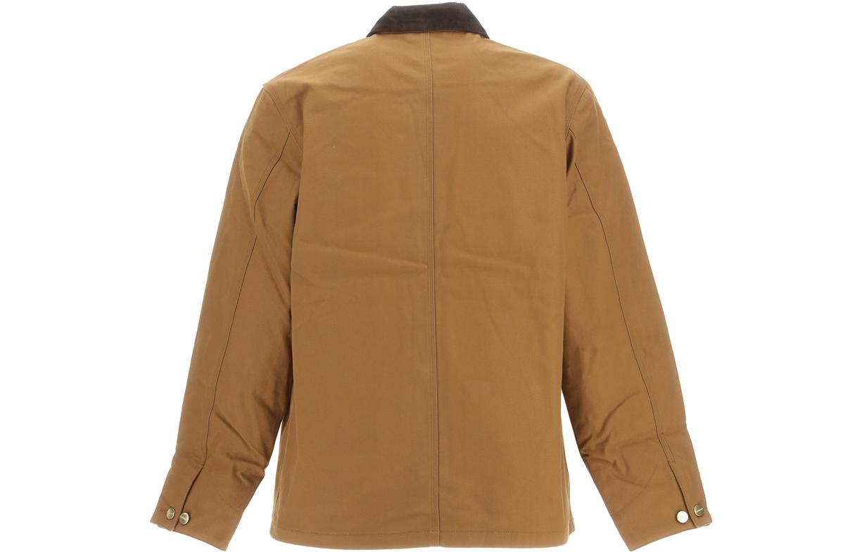 Carhartt WIP  Solid Brown Single-Breasted Long-Sleeve Jacket I015261-00-S01 圖 3