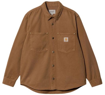 Carhartt WIP Solid Button-Up Long Sleeve Shirt Dark Khaki. I032111-HZ-GD Order Carhartt WIP Solid Button-Up Long Sleeve Shirt Dark Khaki. I032111-HZ-GD
