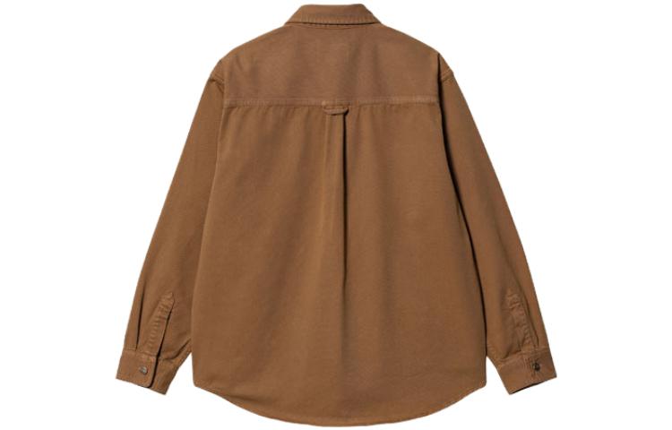 Lookbook Carhartt WIP  Solid Button-Up Long Sleeve Shirt Dark Khaki. I032111-HZ-GD