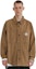 Shop Carhartt WIP Solid Button-Up Long Sleeve Shirt Dark Khaki. I032111-HZ-GD