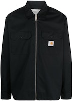 Carhartt WIP Solid Casual Zip-Up Collar Jacket Black I032839 Carhartt WIP Solid Casual Zip-Up Collar Jacket Black I032839