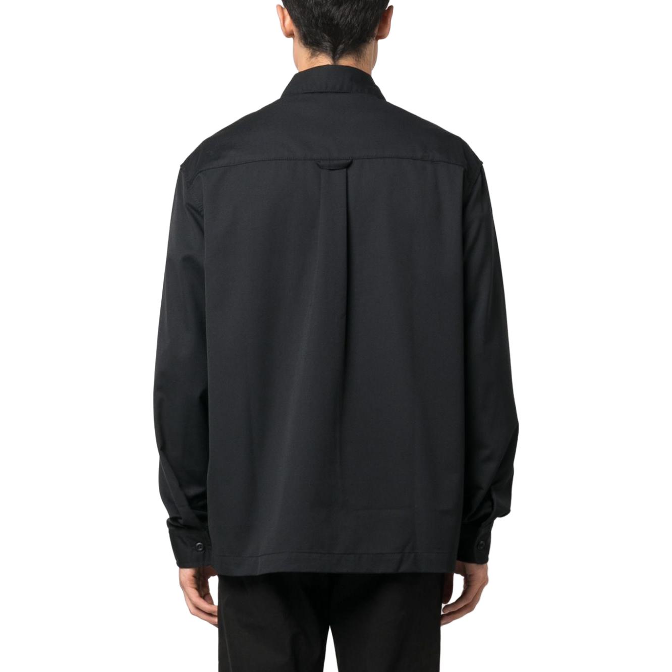 Shop Chaqueta Negra Casual con Cremallera y Cuello Carhartt WIP Solid. I032839