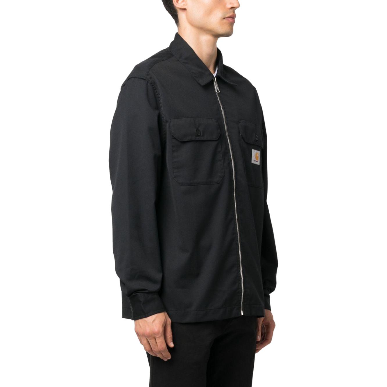 Purchase Chaqueta Negra Casual con Cremallera y Cuello Carhartt WIP Solid. I032839