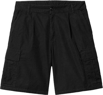 Pantalones cortos casuales Carhartt WIP color sólido negro. I030478-89-06 Order Pantalones cortos casuales Carhartt WIP color sólido negro. I030478-89-06