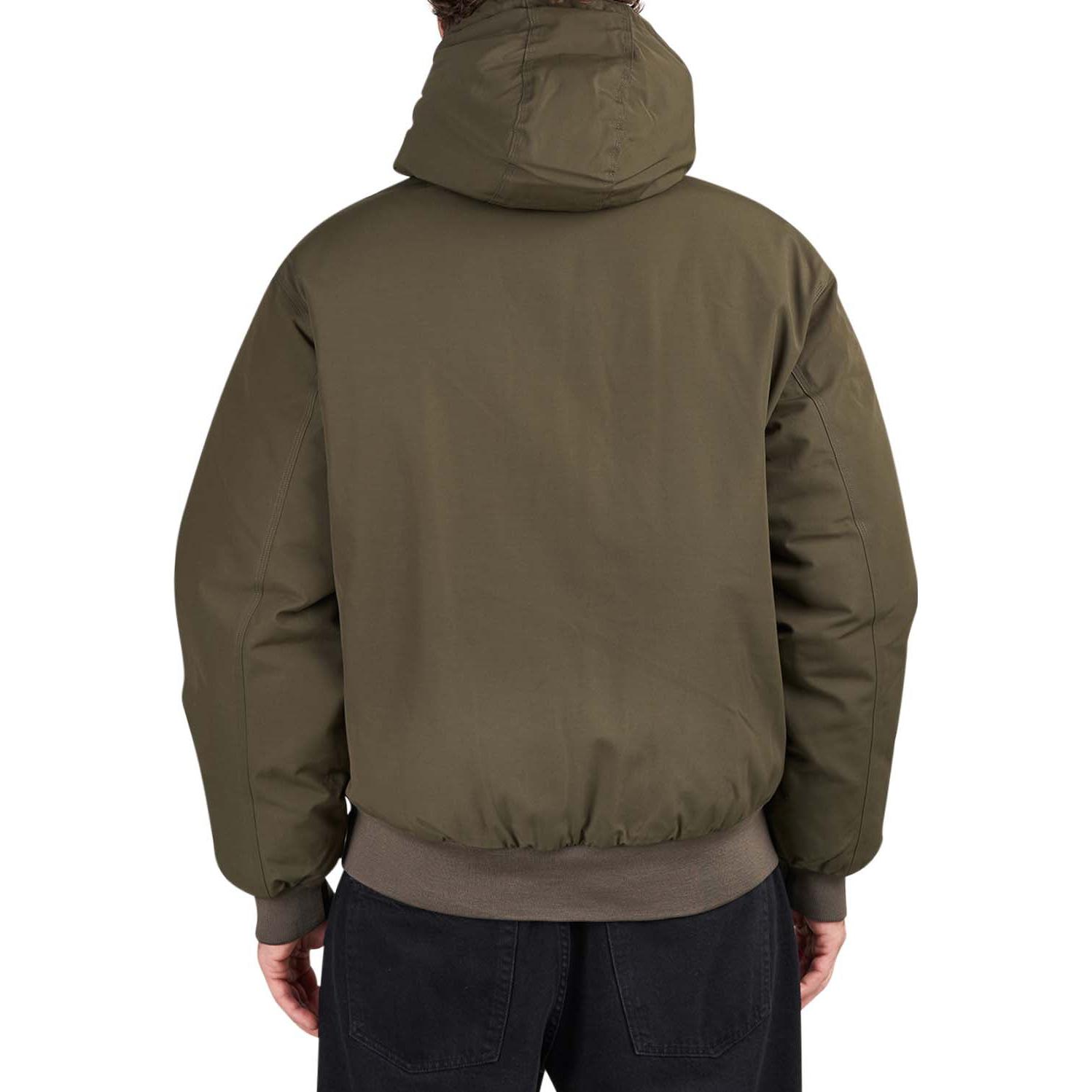 Shop 칼하트 WIP 솔리드 컬러 후디 재킷 그린 I032828-63-XX