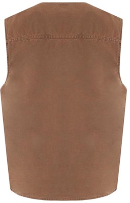 Carhartt WIP Rompi V-Neck Logo Warna Polos Coklat. I030438-1CN-FH Lookbook Carhartt WIP Rompi V-Neck Logo Warna Polos Coklat. I030438-1CN-FH