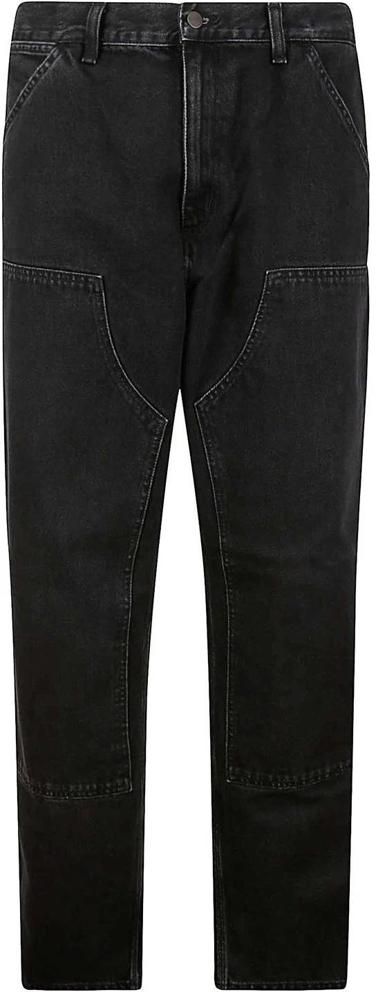 carhartt-wip-solid-color-straight-leg-denim-zip-pants-black-i032699890632