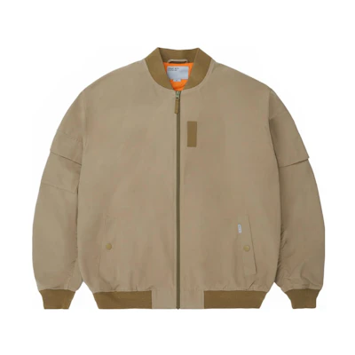 Carhartt WIP Solid Color Zip-Up Bomber Jacket with Dual Pockets A231022-1EV-XX