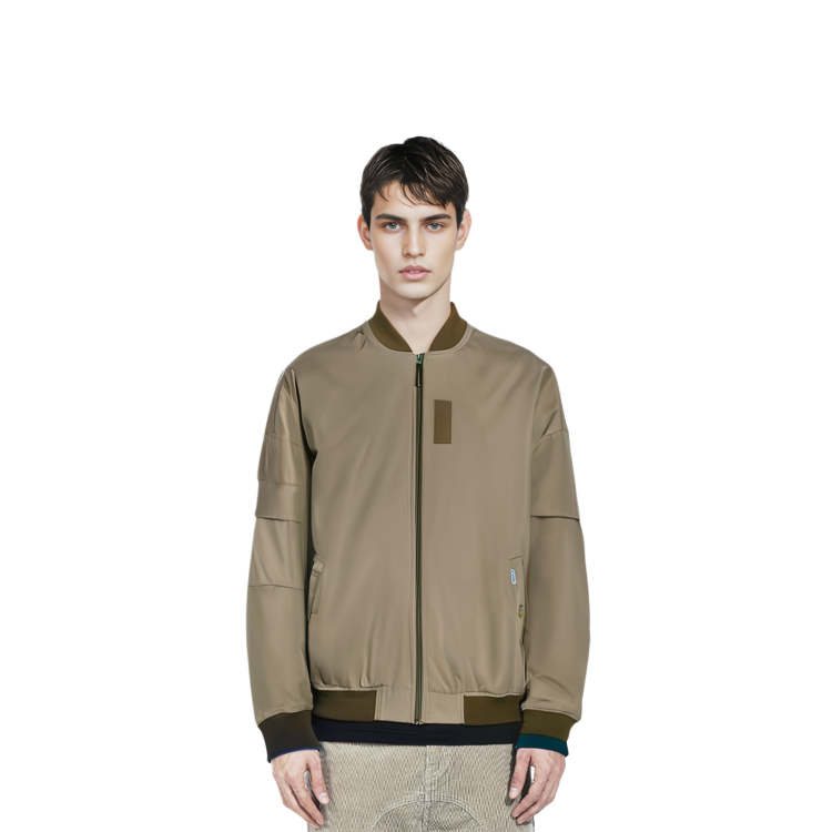 Carhartt WIP  Solid Color Zip-Up Bomber Jacket with Dual Pockets A231022-1EV-XX 圖 3