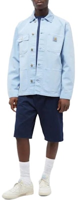 Carhartt WIP Solid Pocket Button-Up Long Sleeve Shirt Blue I026480-1HF-FH Lookbook Carhartt WIP Solid Pocket Button-Up Long Sleeve Shirt Blue I026480-1HF-FH