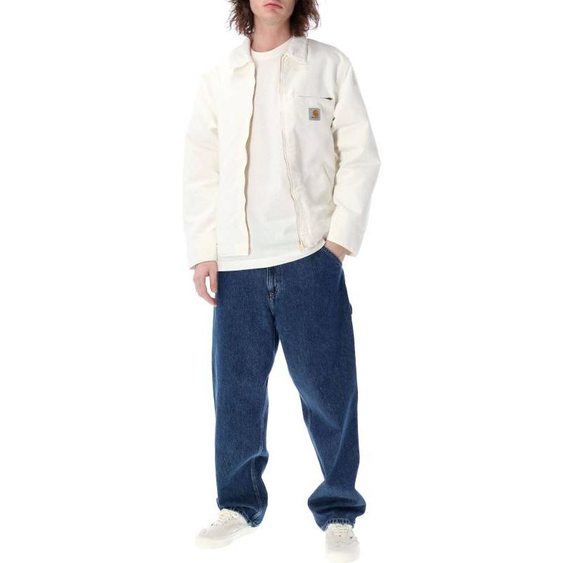 Lookbook カーハート WIP ソリッド ストレートジーンズ ブルー カジュアルデニムパンツ I032024-D01-06