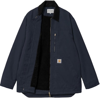 Chaqueta Carhartt WIP Azul Marino con Cremallera y Cuello Split I031227-0DI-02 Shop Chaqueta Carhartt WIP Azul Marino con Cremallera y Cuello Split I031227-0DI-02