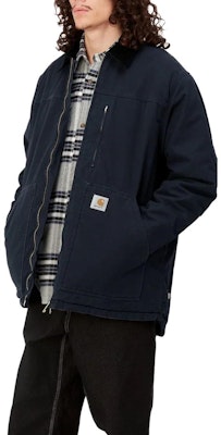 Chaqueta Carhartt WIP Azul Marino con Cremallera y Cuello Split I031227-0DI-02 Details for Chaqueta Carhartt WIP Azul Marino con Cremallera y Cuello Split I031227-0DI-02