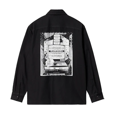 Carhartt WIP SS22 Black Shirt Collar Jacket. I030740-89-XX