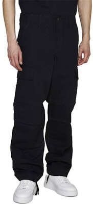 칼하트 WIP 스트레이트레그 캐주얼 팬츠 블랙. I032467308902 Shop 칼하트 WIP 스트레이트레그 캐주얼 팬츠 블랙. I032467308902