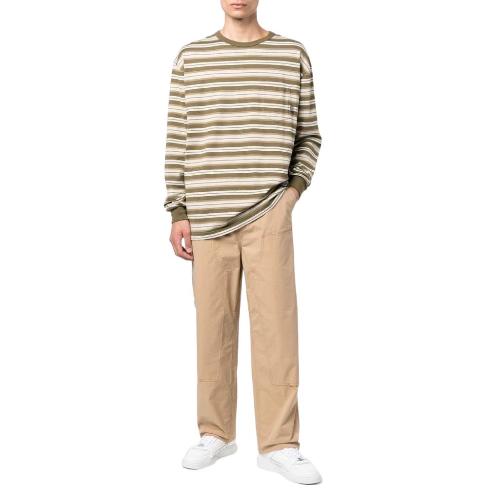 Lookbook Carhartt WIP  Straight-Leg Elastic Waist Casual Pants Khaki I03062207EXX