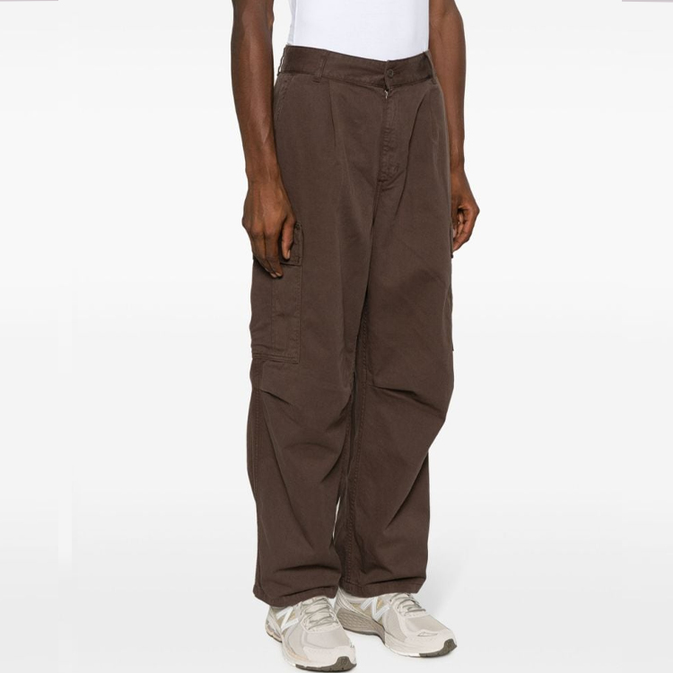 Shop Carhartt WIP Celana Kerja Straight Fit Coklat Celana Kasual. I031218