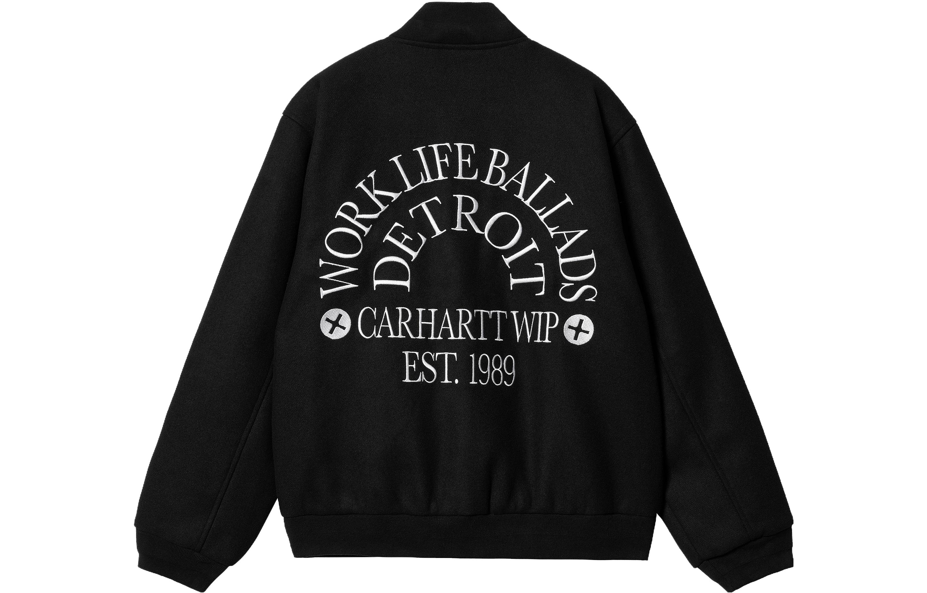 Lookbook Carhartt WIP  Varsity Bomber Jacket Letter Print Long Sleeve Baseball Style I03243589XX-412