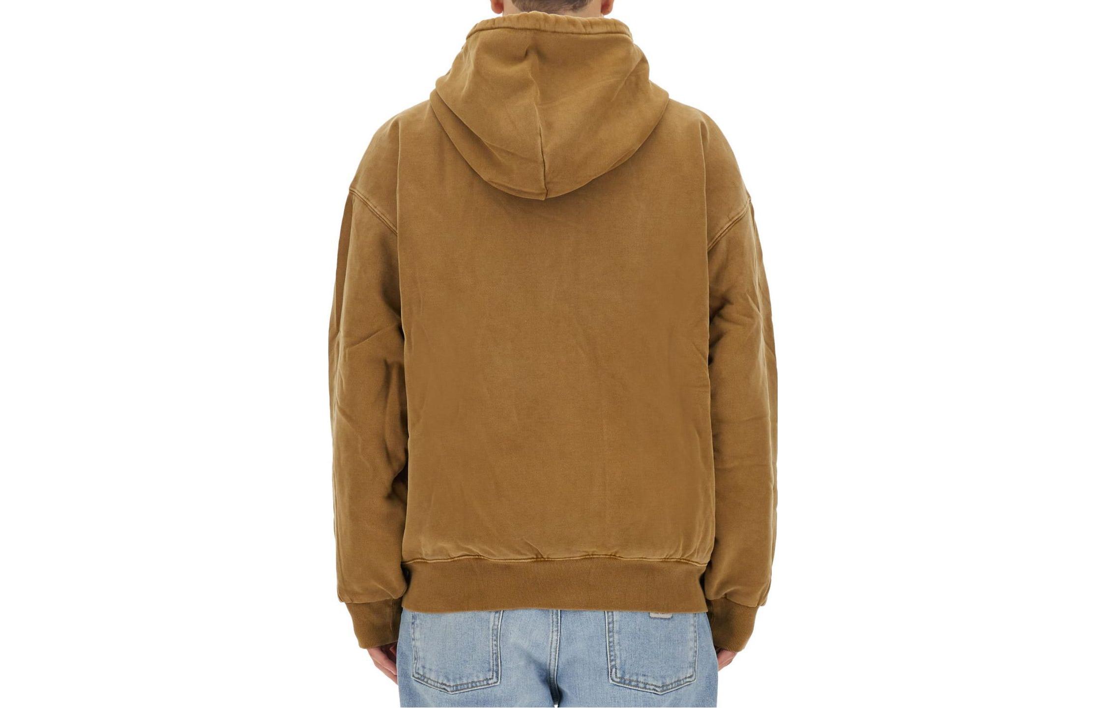 Carhartt WIP  Yellow Hoodie Full-Zip Solid Color Long Sleeve Sweatshirt I029524-1CM-GD 圖 3