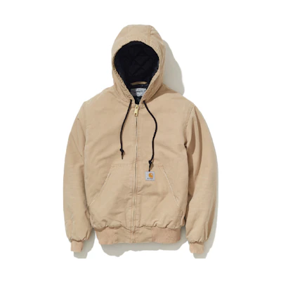 Carhartt WIP Active Full-Zip Hoodie Jacket Brown Mens. I027360-07E-3K