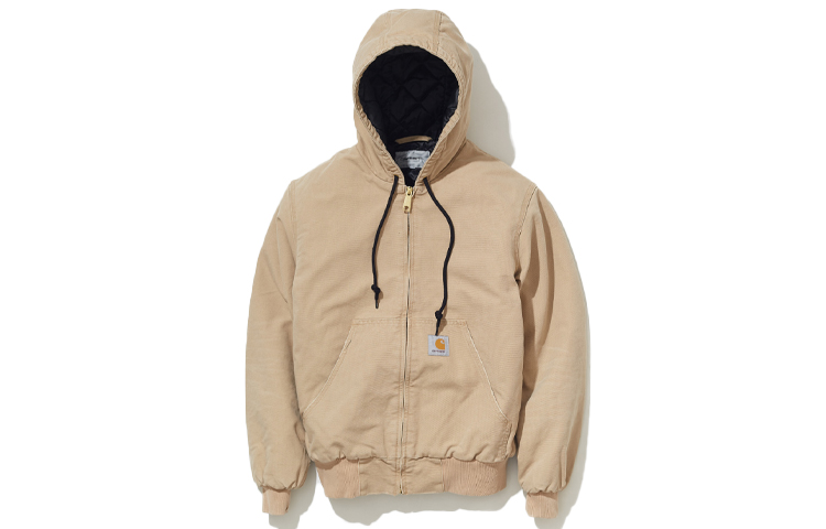 Carhartt WIP Active Full-Zip Hoodie Jacket Brown Mens. I027360-07E-3K 圖 2