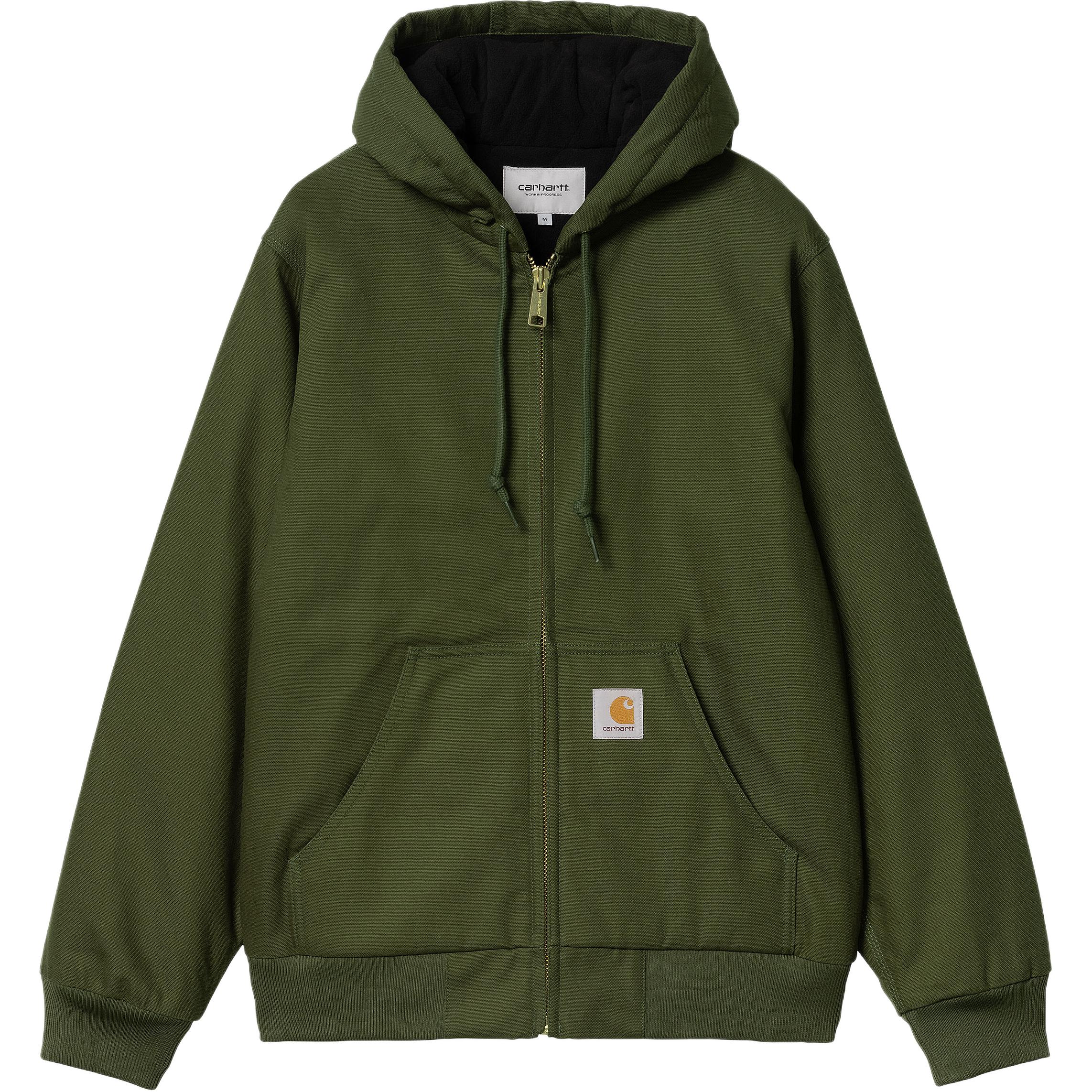 Carhartt WIP Active Hoodie Jacket Green Unisex with Kangaroo Pocket I023083-2BR-01 圖 2
