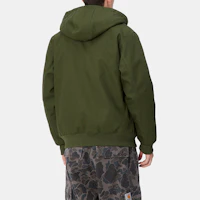 Sizing Carhartt WIP 綠色男女連帽外套 帶袋鼠口袋 I023083-2BR-01
