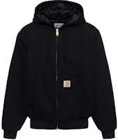 Carhartt WIP Active Jacket Black Hooded Quilted Zip-Up Jacket I027360BLKBLACK Carhartt WIP Active Jacket Black Hooded Quilted Zip-Up Jacket I027360BLKBLACK