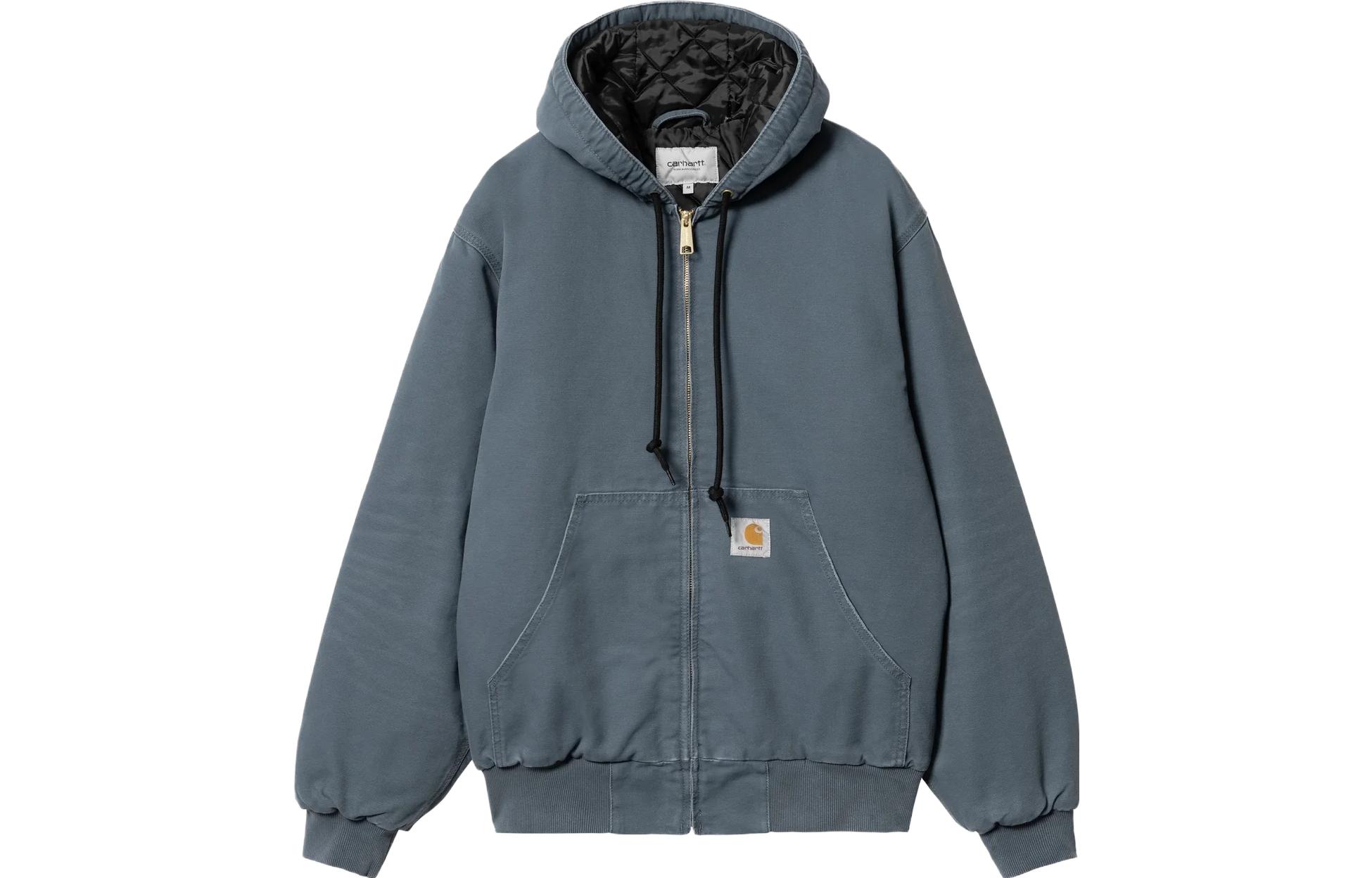 Carhartt WIP Active Jacket Solid Color Zip Hoodie Full-Sleeve Jacket I027360-0R-3K