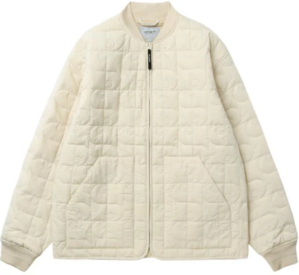 Carhartt WIP 满印徽标绗缝立领夹克 米色 男女款 CHXJKA242004N-BGX Order Carhartt WIP 满印徽标绗缝立领夹克 米色 男女款 CHXJKA242004N-BGX