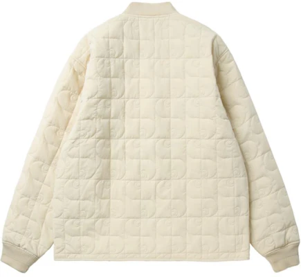 Carhartt WIP 满印徽标绗缝立领夹克 米色 男女款 CHXJKA242004N-BGX Lookbook Carhartt WIP 满印徽标绗缝立领夹克 米色 男女款 CHXJKA242004N-BGX