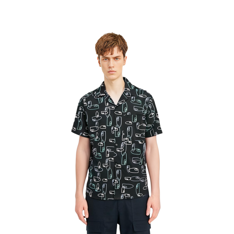Shop Carhartt WIP All-Over Print Shirt Black I031661-1JR-XX