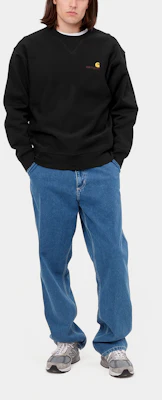 Carhartt WIP 美国刺绣黑色圆领卫衣休闲套头衫 I025475-89-XX Shop Carhartt WIP 美国刺绣黑色圆领卫衣休闲套头衫 I025475-89-XX