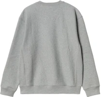 Lookbook Carhartt WIP American Script Grey Sweatshirt Logo Embroidery Crewneck I025475-V6-XX