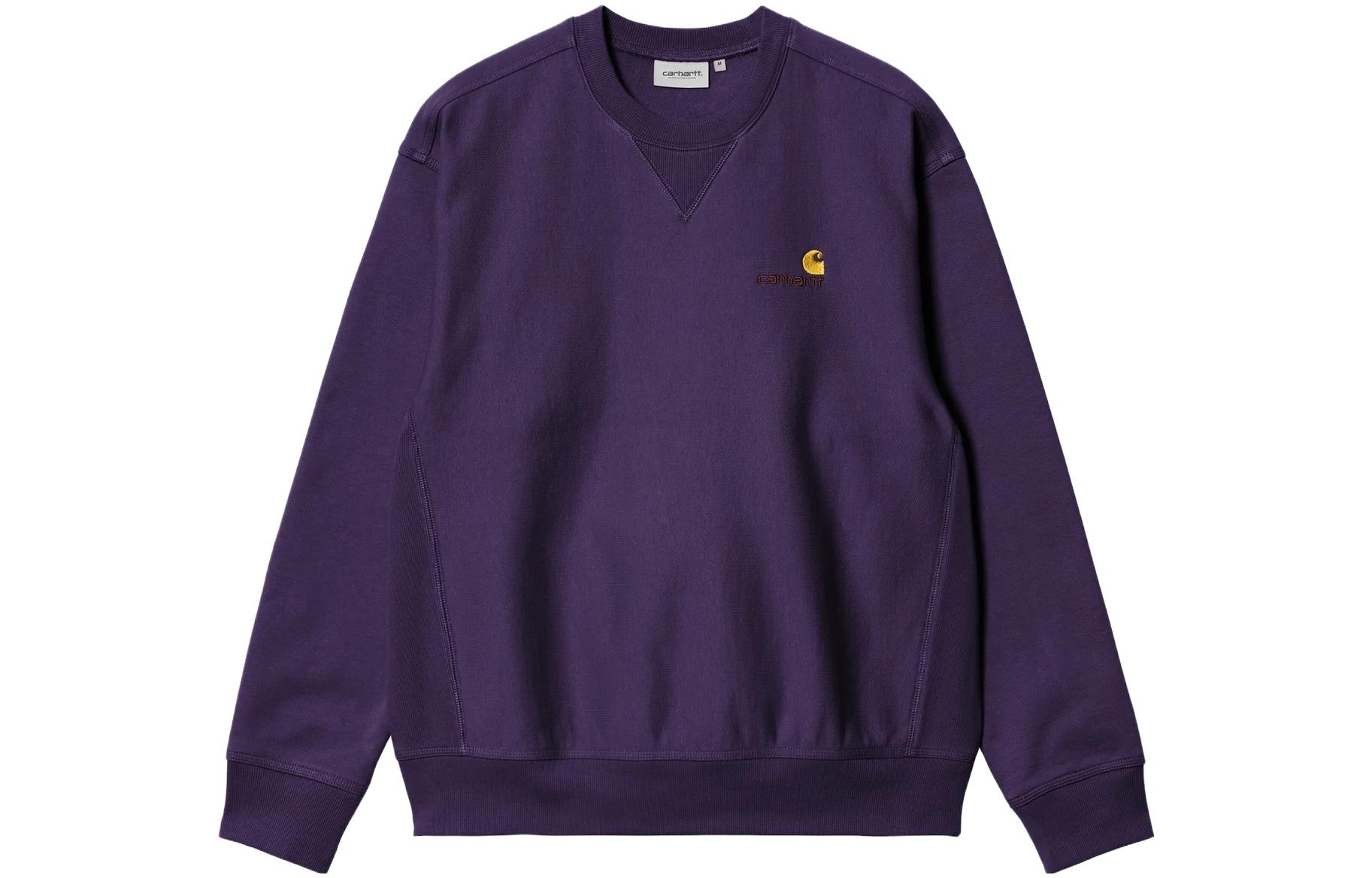 Carhartt WIP American Script Logo Crewneck Sweatshirt Purple () I025475-1N8-XX