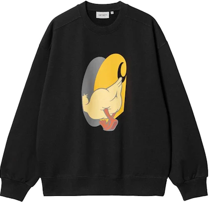 Sudadera Negra Carhartt WIP Animal Print de Manga Larga Crewneck. I03245-489-XX Order Sudadera Negra Carhartt WIP Animal Print de Manga Larga Crewneck. I03245-489-XX