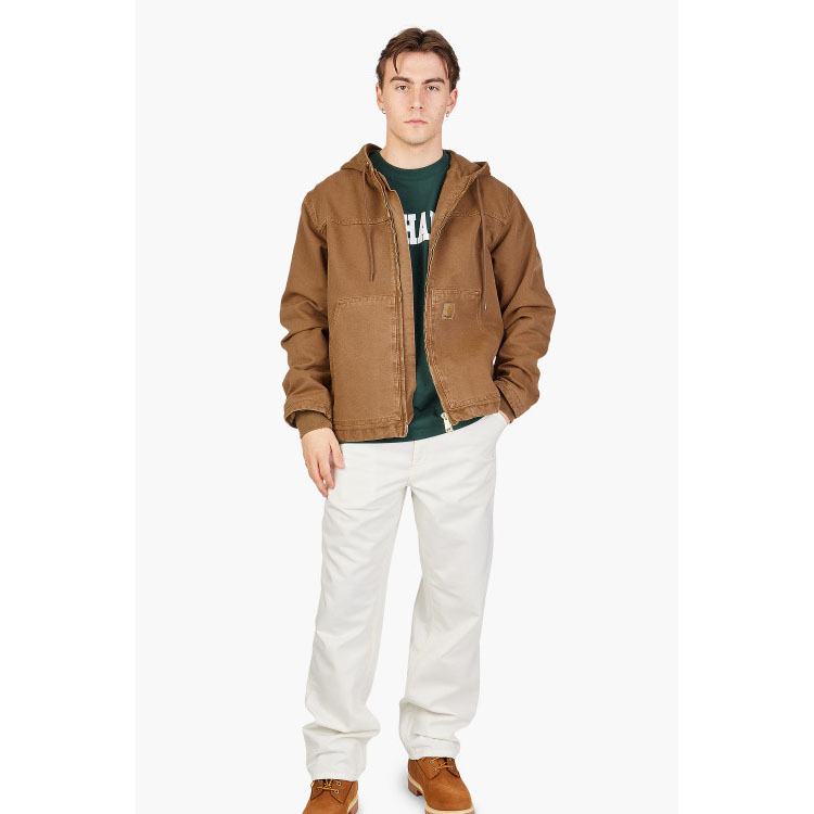 Carhartt WIP Arling Jacket  Brown Full-Zip Hoodie Jacket. I031389-1CN-FH 圖 4