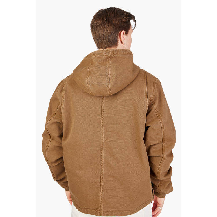 Carhartt WIP Arling Jacket  Brown Full-Zip Hoodie Jacket. I031389-1CN-FH 圖 5