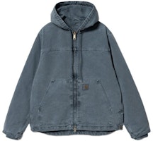 Carhartt WIP Arling Washed Hooded Jacket Blue Unisex. I031389-03 Carhartt WIP Arling Washed Hooded Jacket Blue Unisex. I031389-03