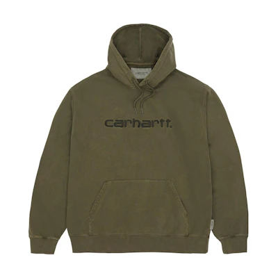 Carhartt WIP Army Green Loose Fit Hoodie with Logo Graphic A202008