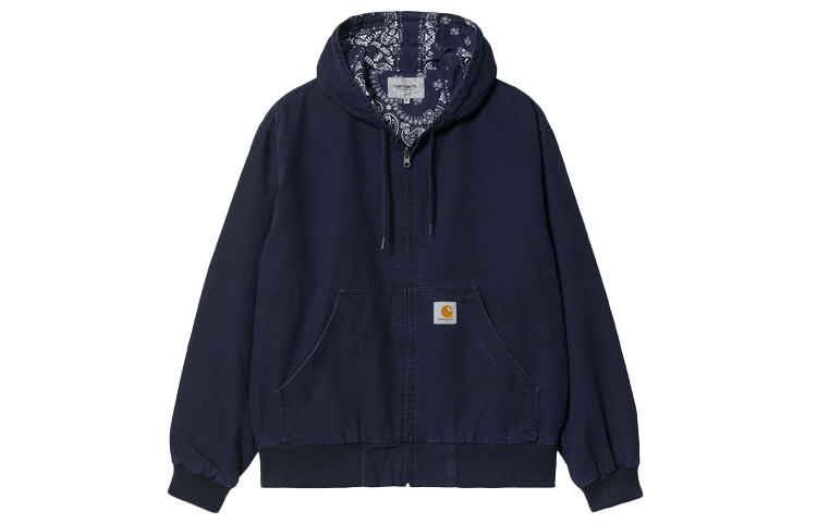 Carhartt WIP Bandana Print Classic Zip Hoodie Blue A211054-77-06
