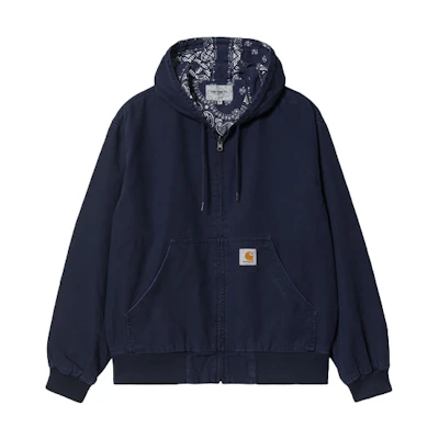 Carhartt WIP Bandana Print Classic Zip Hoodie Blue A211054-77-06