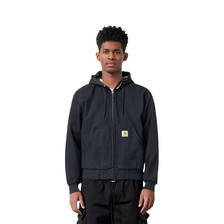 Carhartt WIP Bandana Print Classic Zip Hoodie Jacket Black. A211054-00E-06 圖 5