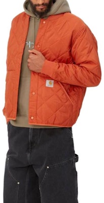 Carhartt WIP Barrow Liner Brick Baseball Collar Jacket I029461-84-XX Details for Carhartt WIP Barrow Liner Brick Baseball Collar Jacket I029461-84-XX