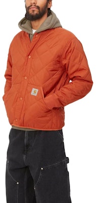 Carhartt WIP Barrow Liner Brick Baseball Collar Jacket I029461-84-XX Sizing Carhartt WIP Barrow Liner Brick Baseball Collar Jacket I029461-84-XX