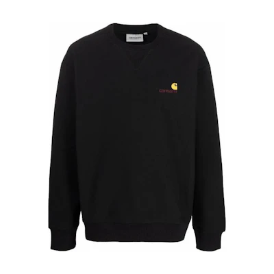Carhartt WIP Black Crewneck Long Sleeve Casual Sweatshirt I02547589XX0