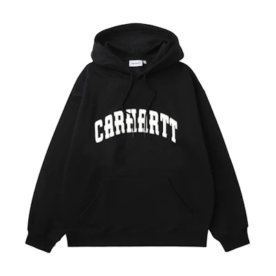 Carhartt WIP Black Embroidered Logo Hoodie - Oversized & Comfy CHXSWF23A053LBKX