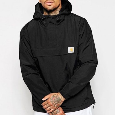 칼하트 WIP 블랙 하프집 풀오버 후드 재킷 I021872-89-00 Lookbook 칼하트 WIP 블랙 하프집 풀오버 후드 재킷 I021872-89-00